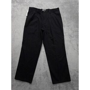 Dockers Pants Mens‎ 36x29 Black Classic Fit Flat Front Stretch Chino Khakis